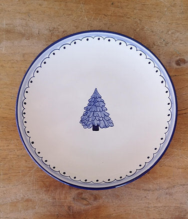 Blue 'Tree' Plate