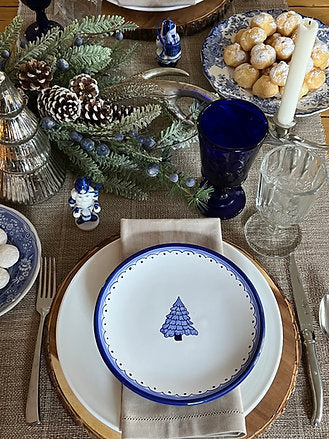 Blue 'Tree' Plate