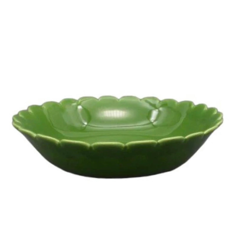 Small 'Scalloped' Bowl in Green
