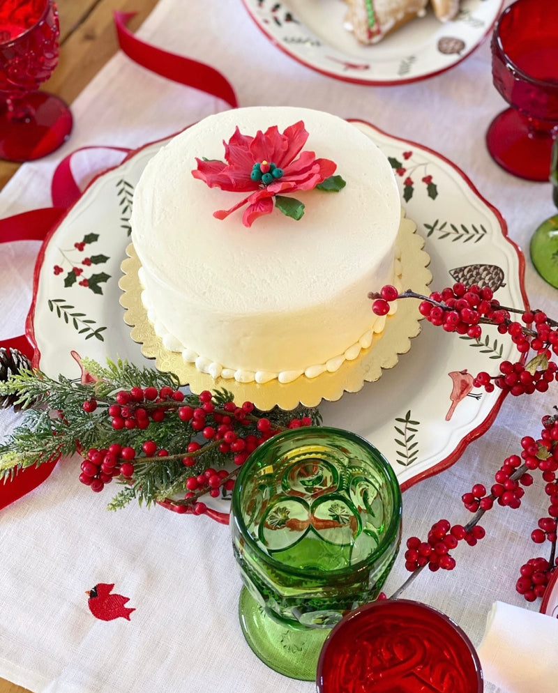 'Cardinal'  Charger/ Cake Plate