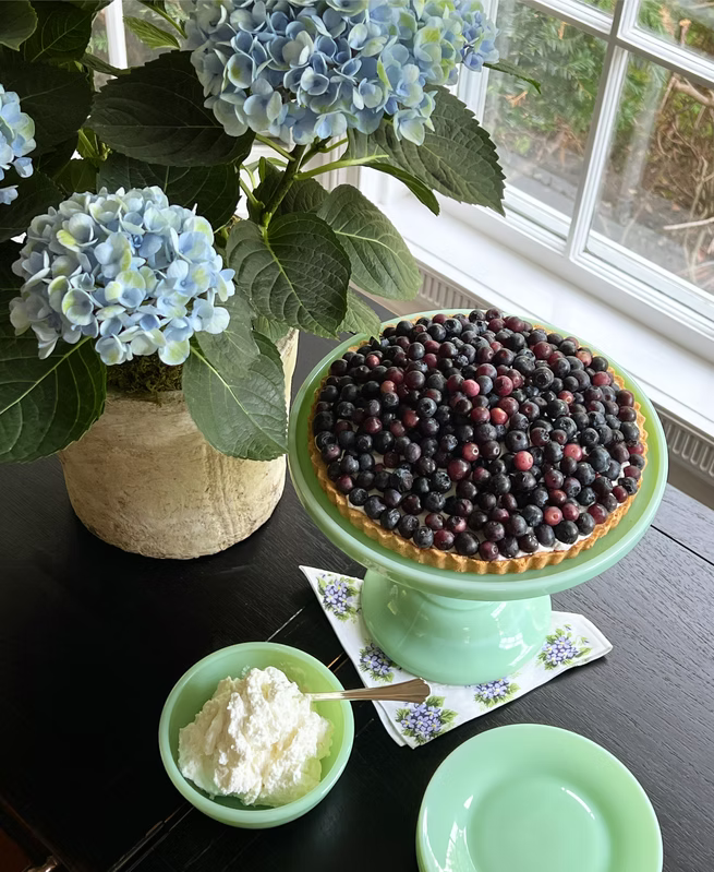 Mosser Glass 6" Cake Stand in 'Jadeite'