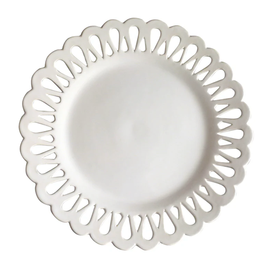 'Chevet' Dinner Plate in White