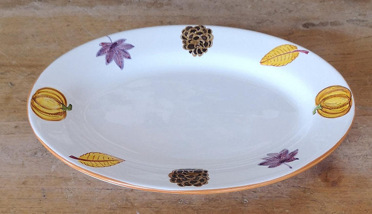 'Pumpkin' Oval Plate
