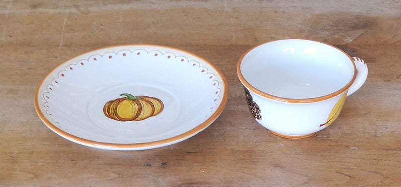 'Pumpkin' Teacup & Saucer