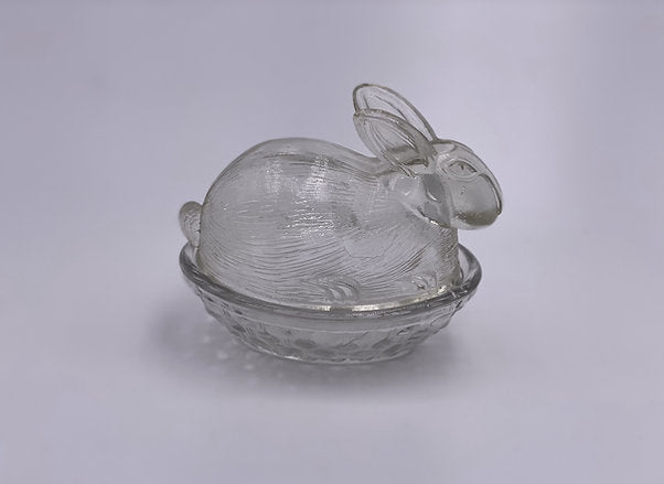 Vintage 'Bunny' Candy Dish in 'Clear'