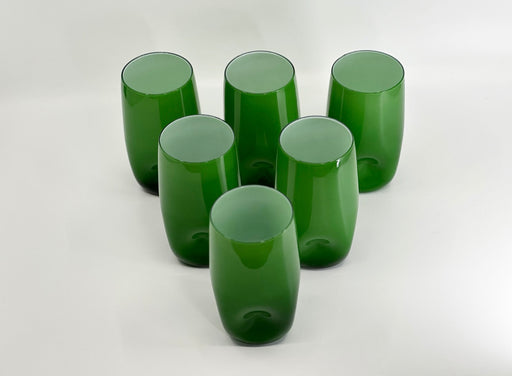 Vintage 'Murano Glass' Tumblers in 'Green' (Set of 6) image 0