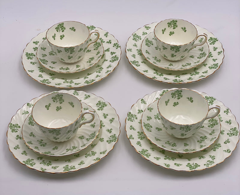 Vintage Aynsley 'Shamrock' Green Salad Plate image 3