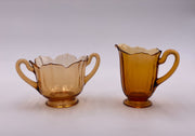 Vintage 'Maple' Sugar & Creamer in 'Amber' (Set of Two) image 0
