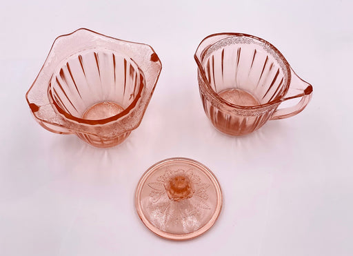 Vintage 'Poinsettia' Sugar & Creamer (Set) image 1