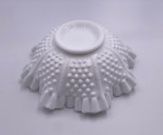 Vintage Fenton 'Hobnail' Ruffled Bowl in 'Milk White' image 2