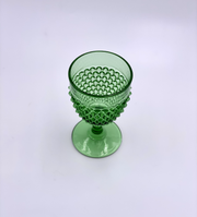 Vintage 'Hobnail' Goblet in 'Green' image 3
