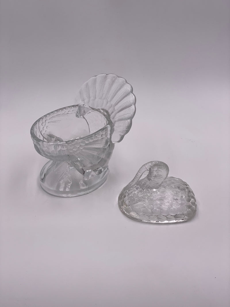 Vintage 'Turkey' Covered Dish in 'Crystal' image 3
