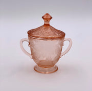 Vintage 'Cherry Blossom' Sugar Bowl in 'Pink' image 0