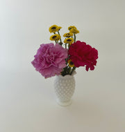 Vintage 'Fenton' Hobnail Milk Glass Bud Vase image 1