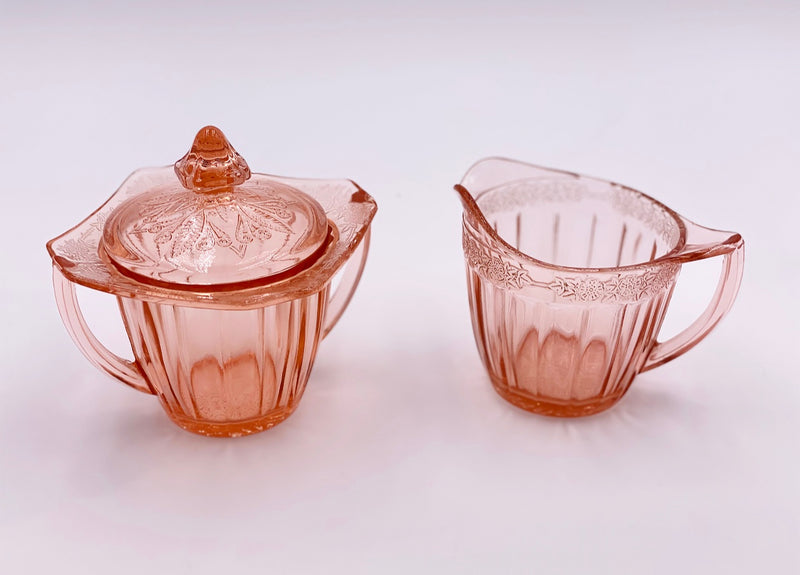 Vintage 'Poinsettia' Sugar & Creamer (Set) image 0