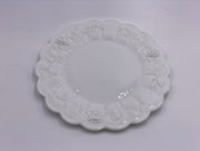 Vintage Westmoreland 'Paneled Grape' Luncheon Plate in 'Milk White' image 1