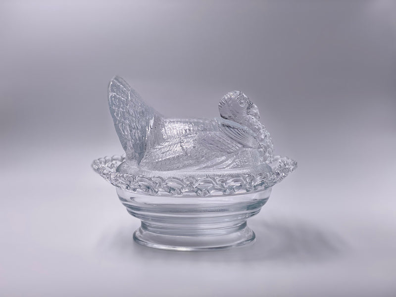 Mosser Glass 'Turkey on Basket' in 'Crystal Clear' image 3