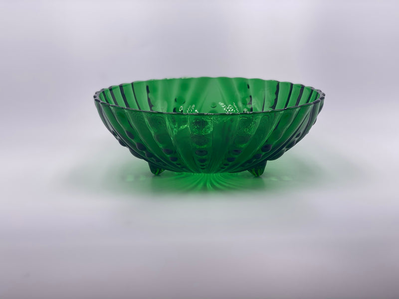 Vintage 'Anchor Hocking' Burple Bowls in 'Forest Green' (Set of 7) image 3