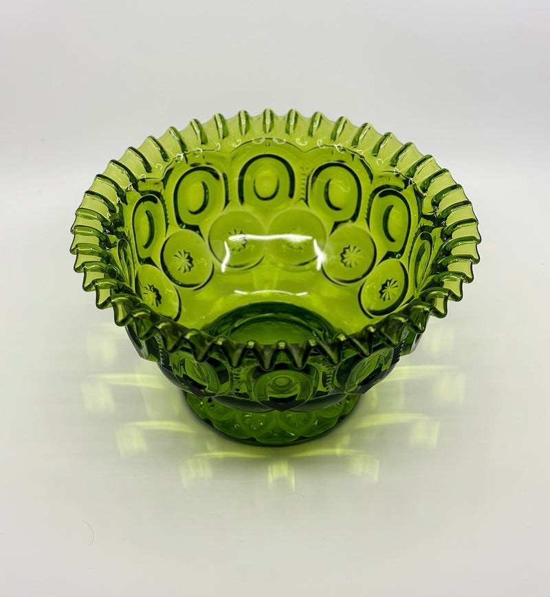 Vintage 'Moon & Stars' Footed Bowl in 'Green' image 1