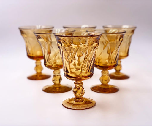Vintage 'Jamestown' Goblet in 'Amber' image 0