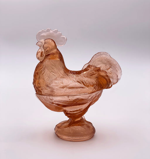 Vintage 'Rooster Candy Dish' in Rose Pink image 0