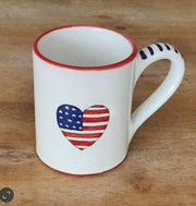 'Patriotic Red Heart' Jumbo Mug (16 oz.) image 0