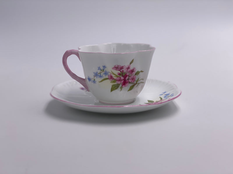 Vintage Shelley 'Stocks' Teacup & Saucer image 2