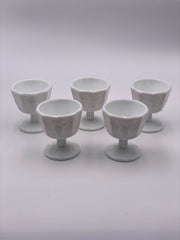 Vintage 'Paneled Grape' Parfait Cup in 'Milk Glass' image 2