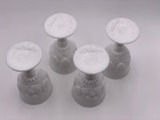 Vintage 'Della Robbia' Goblet in 'Milk Glass' image 4