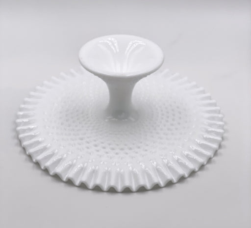 Vintage 'Hobnail' Cake Stand in 'Milk White' image 1