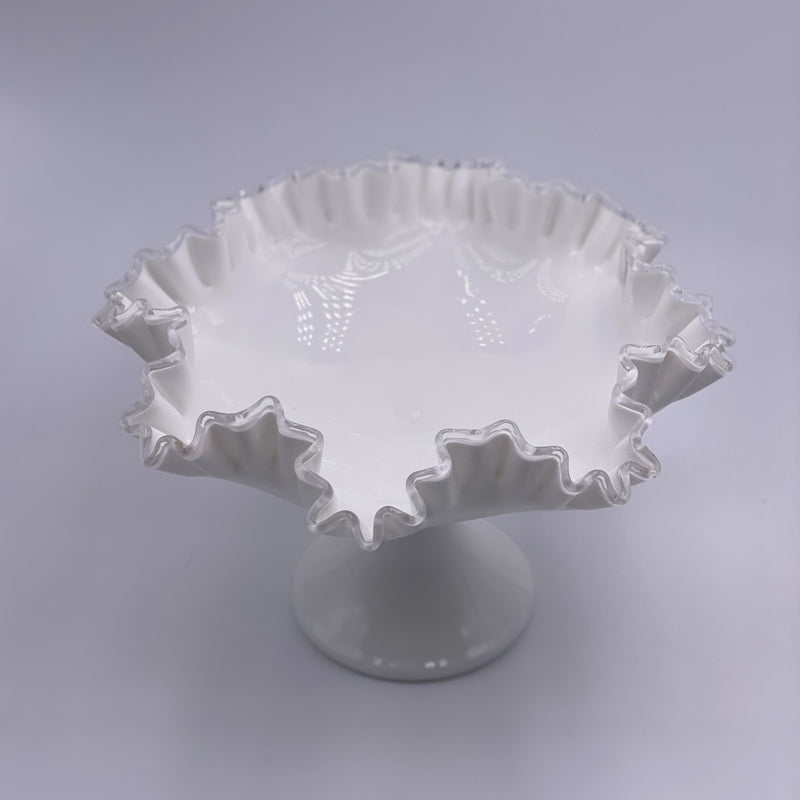 Vintage 'Silver Crest' Ruffled Pedestal (Large) image 0
