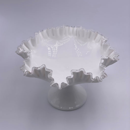 Vintage 'Silver Crest' Ruffled Pedestal (Large) image 0