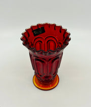 Vintage 'Moon & Stars' Vase in 'Amberina' image 2