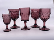 Vintage 'Double Wedding Ring' Amethyst Goblet image 1