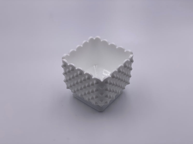 Vintage Fenton 'Hobnail' Planter in 'Milk White' image 1