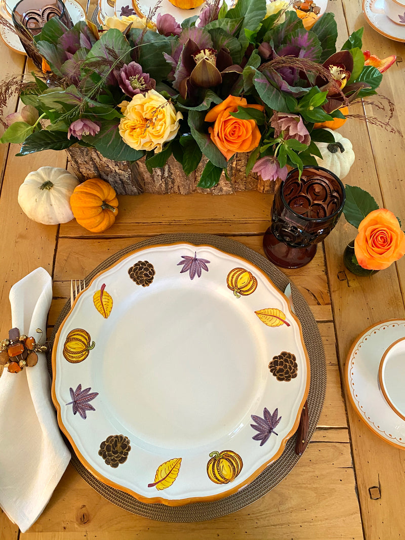 'Pumpkin' Charger/Round Scalloped Platter image 2