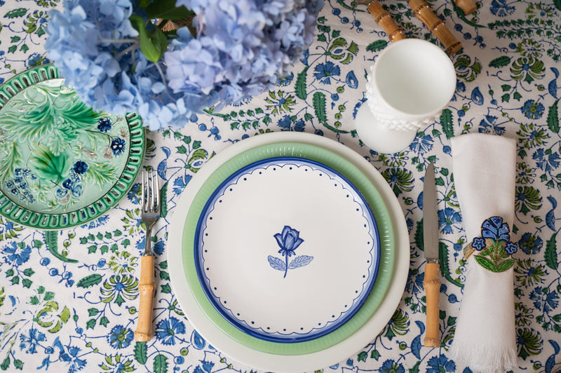 Blue 'Rosette' Plate image 1