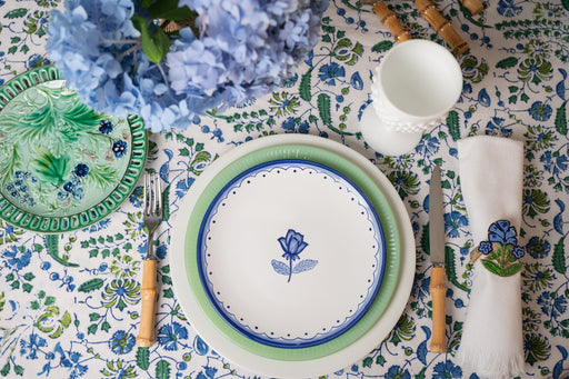 Blue 'Rosette' Plate image 1