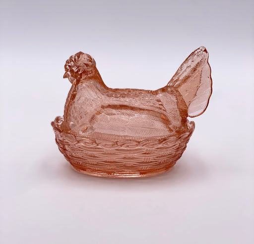 Vintage 'Hen on a Nest' in Pink image 0