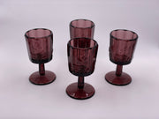 Vintage 'Panel Grape' Amythest Goblet image 1