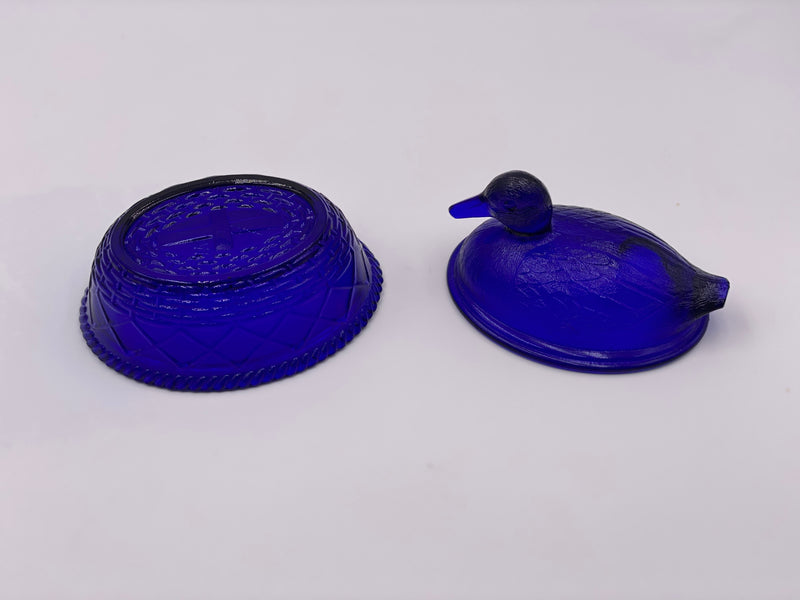 Vintage 'Duck' Covered Dish in 'Cobalt' image 2