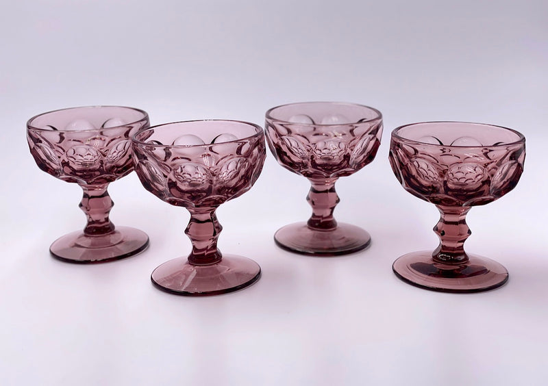 Vintage 'Provincial' Champagne Coupe in 'Amethyst' image 0