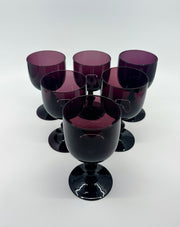 Vintage 'Murano Glass' Goblets in 'Amethyst' (Set of 4) image 1