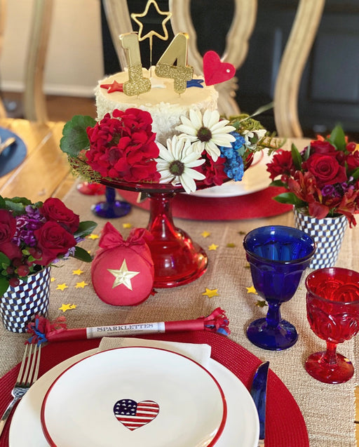 Mosser Glass 10" Cake Stand in 'Red' image 1