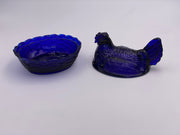 Vintage Westmoreland 'Hen on Nest' in 'Cobalt' image 2