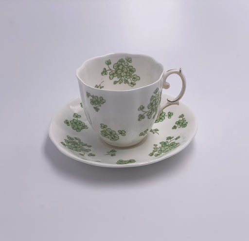Vintage 'Royal Albert' Teacup & Saucer in 'Shamrock' image 0