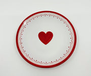 Boxed Set of (4) Solid 'Heart' Plates image 0