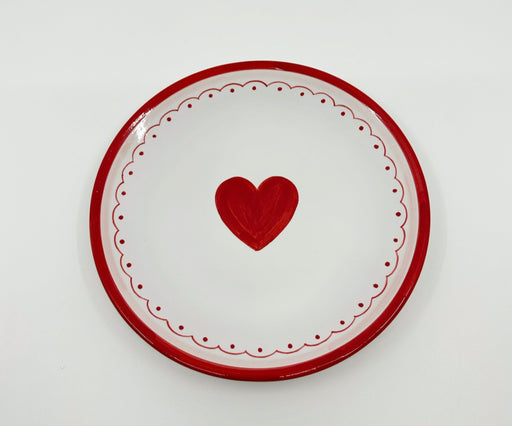 Boxed Set of (4) Solid 'Heart' Plates image 0