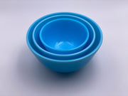 Mosser Glass Mixing Bowl Set in 'Robins Egg' Blue image 1