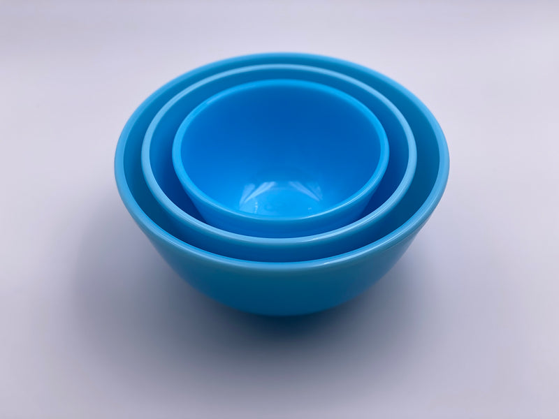 Mosser Glass Mixing Bowl Set in 'Robins Egg' Blue image 1